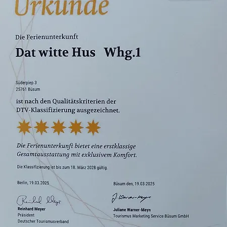 Apartment Witte Hus 1 *